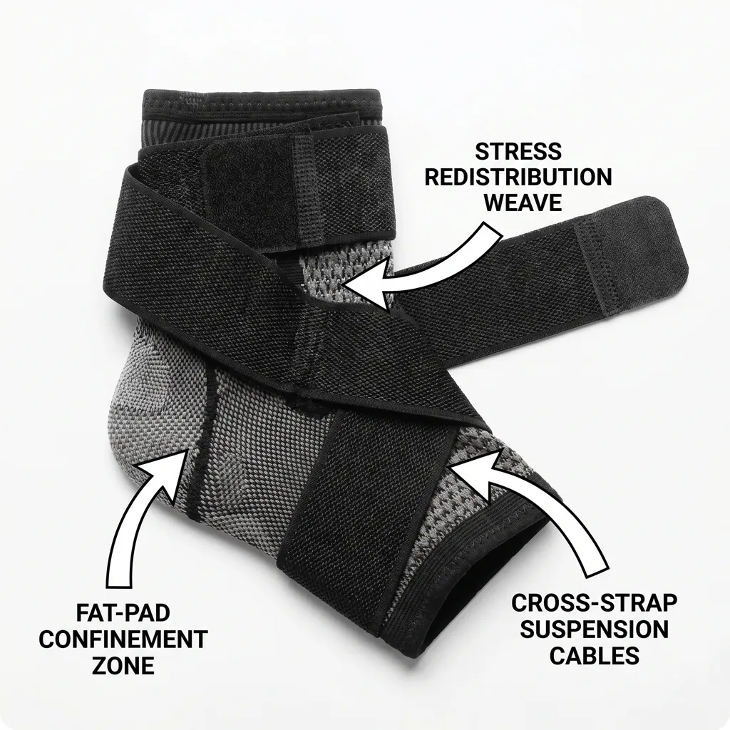 Product cross-strap mechanism zones
